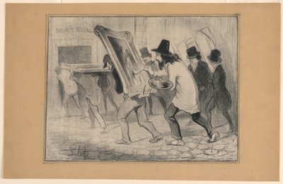 O Último Dia da Recepção das Pinturas, de Charivari de Honoré Daumier
