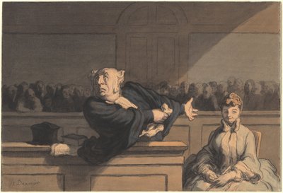 O Defensor (Conselho de Defesa) de Honoré Daumier