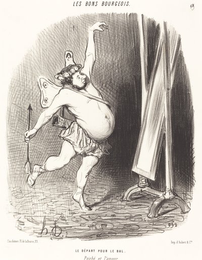 Partindo para a bola de Honoré Daumier