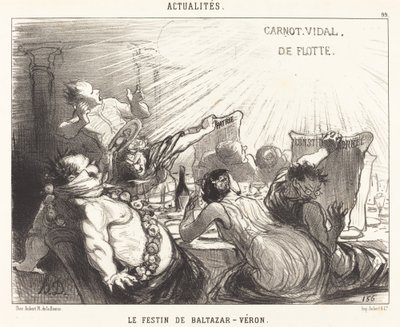 A Festa de Baltazar-Véron de Honoré Daumier
