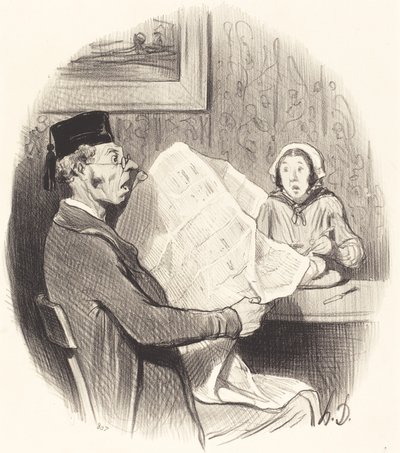 Le Format de plus en plus monstre de Honoré Daumier