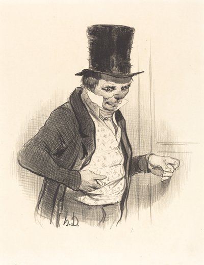 O Porteiro em turnê... de Honoré Daumier