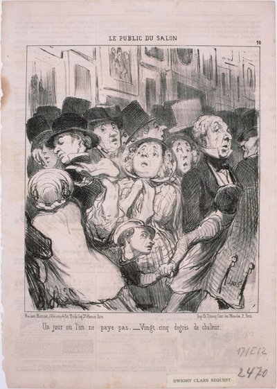 Público do Show - Um dia em que não pagamos ... de Honoré Daumier