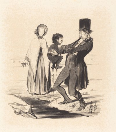 O Poço de Grenelle de Honoré Daumier