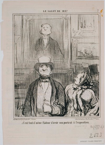 O Salão de 1857- Comentário, é nesta adega que… de Honoré Daumier