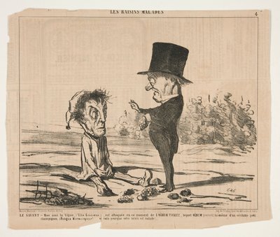 The Scholar - Meu amigo, o Vine, (Vitis Linnaeus.), está sob ataque neste momento de Honoré Daumier