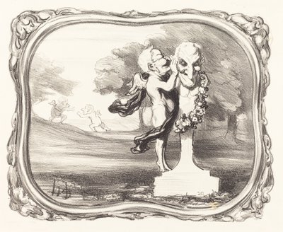 O segredo confiado ao Deus Fauno de Honoré Daumier