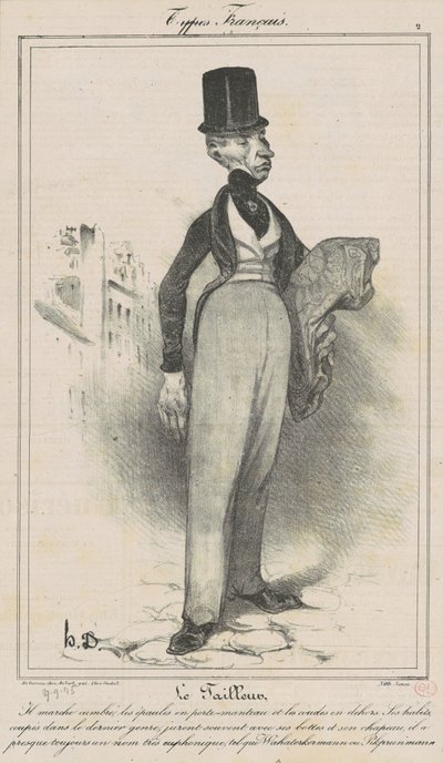 O alfaiate de Honoré Daumier