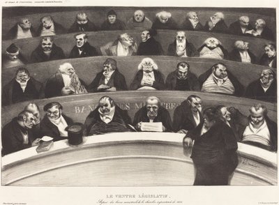 Le Ventre Législatif (A Barriga Legislativa) de Honoré Daumier