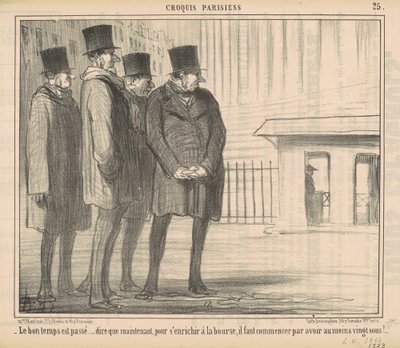 Os bons tempos passaram... de Honoré Daumier