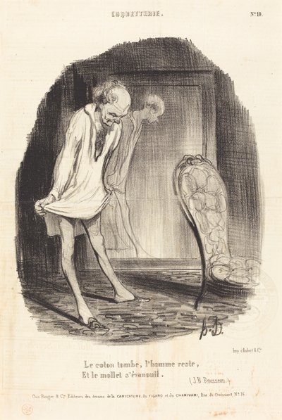 O algodão cai, o homem permanece... de Honoré Daumier