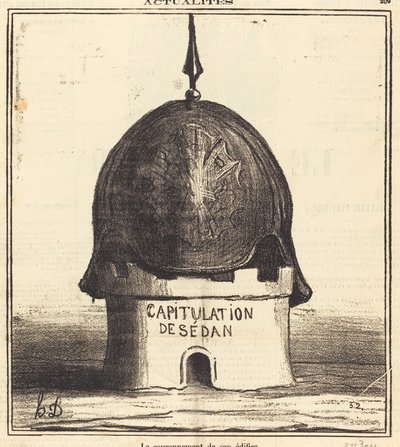 A coroação do seu edifício de Honoré Daumier
