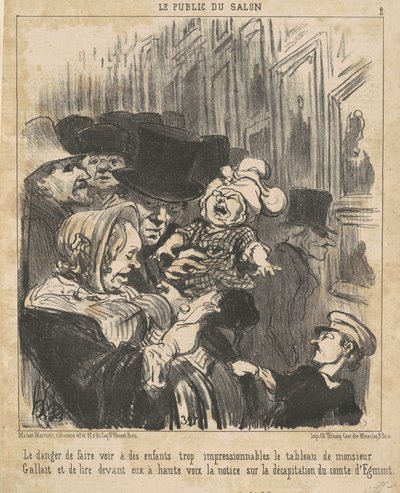 O perigo de fazer as crianças verem... de Honoré Daumier