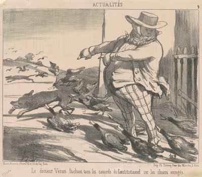 Doutor Véron liberando todos os patos... de Honoré Daumier