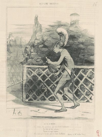 O fio de Ariadne de Honoré Daumier