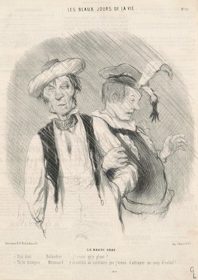 Terça-feira gorda de Honoré Daumier
