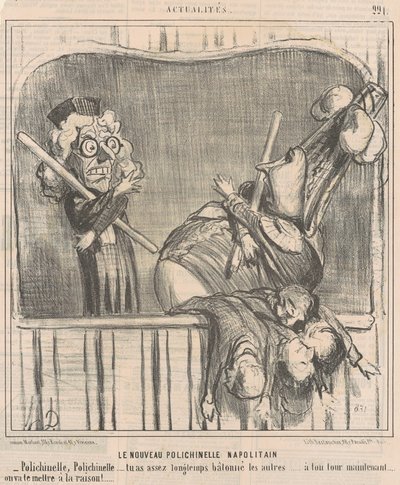 O novo boneco napolitano de Honoré Daumier