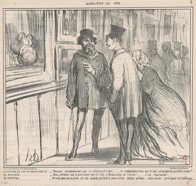 O pintor que tinha um quadro recusou... de Honoré Daumier