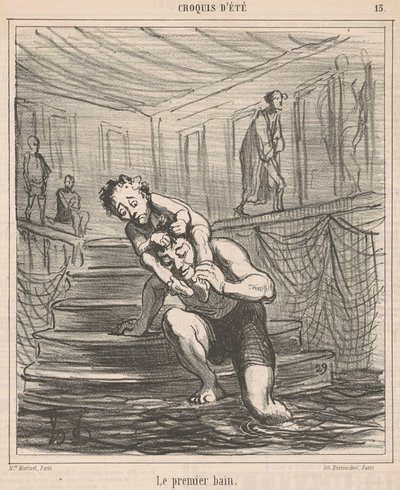 O primeiro banho de Honoré Daumier