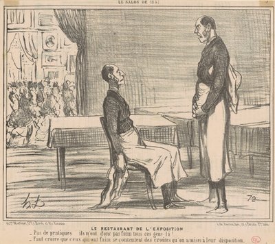 O restaurante da exposição de Honoré Daumier