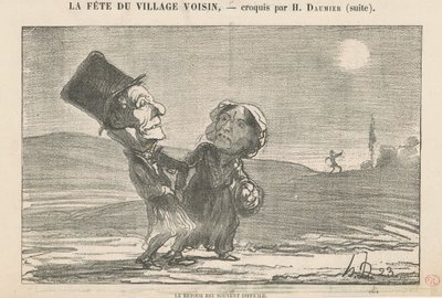 O retorno é muitas vezes difícil de Honoré Daumier