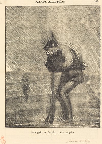 A tortura do tântalo... água incluída de Honoré Daumier