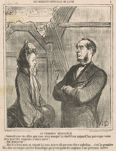 O terrível gerente de Honoré Daumier