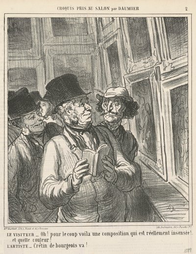 O visitante ... de Honoré Daumier
