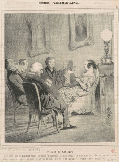 jogador de monitor de Honoré Daumier