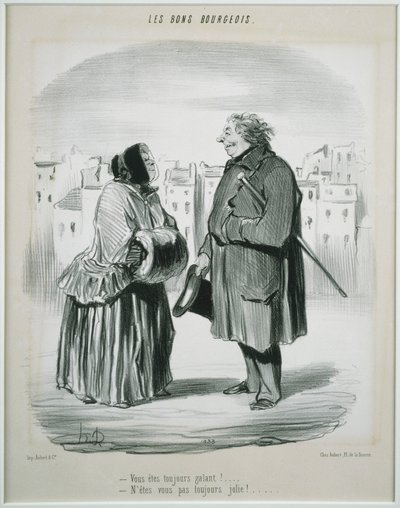 Les Bons Bourgeois- Você é sempre galante! de Honoré Daumier