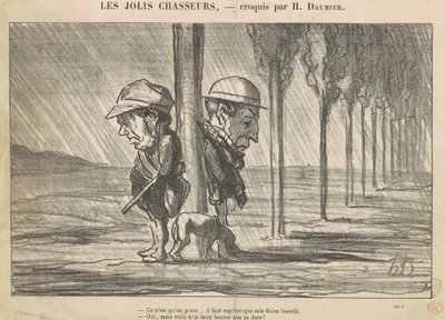 Os lindos caçadores de Honoré Daumier