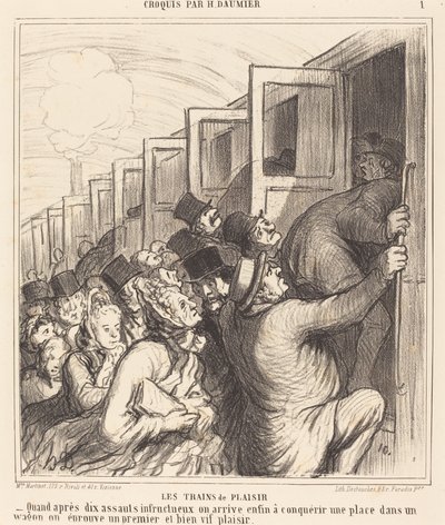 Trens de prazer de Honoré Daumier