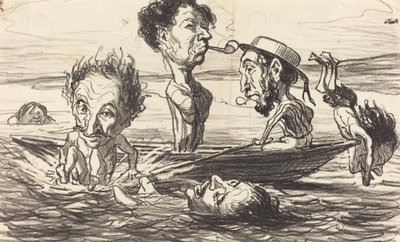 Os Tritões do Sena de Honoré Daumier