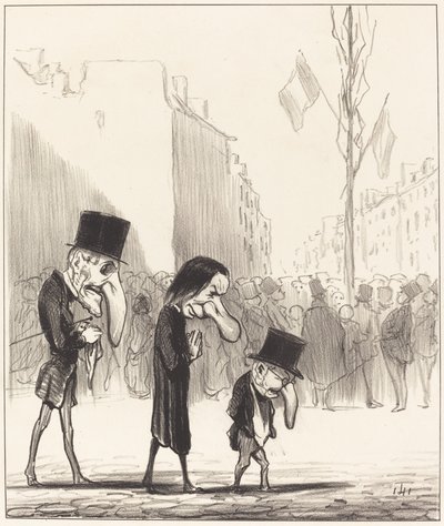 Os três pequenos santos de Honoré Daumier