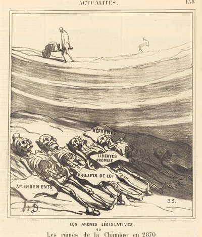 Arenas legislativas de Honoré Daumier