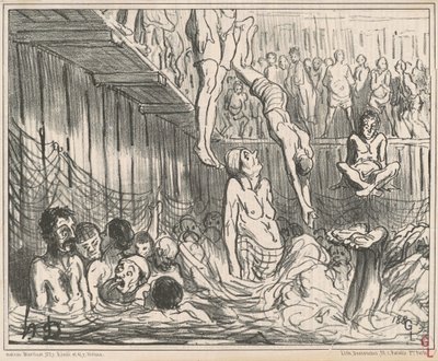 Os banhos de quatro centavos de Honoré Daumier