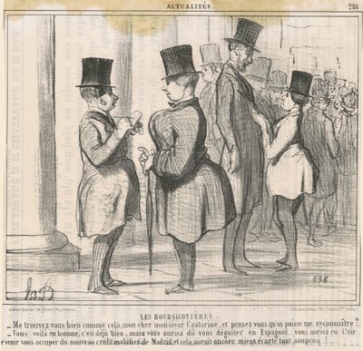 Os corretores da bolsa. Você me acha bem... de Honoré Daumier