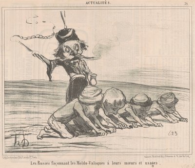 Moldando-os os Moldo-Vlachs... de Honoré Daumier