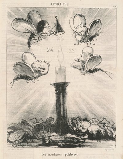 Os mosquitos políticos de Honoré Daumier