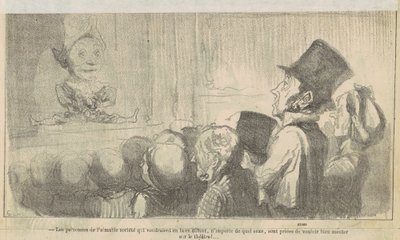 As pessoas da sociedade amável que... de Honoré Daumier