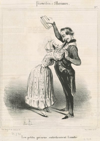 Os pequenos presentes... de Honoré Daumier