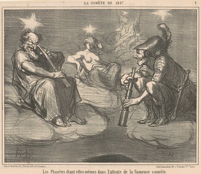 Os planetas sendo eles mesmos em... de Honoré Daumier