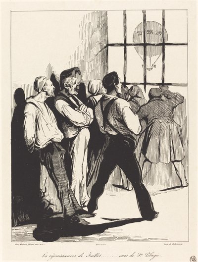 Celebrações de julho...vistas de Ste. Pelagia de Honoré Daumier