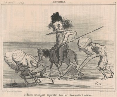 Russos incentivando a agricultura de Honoré Daumier