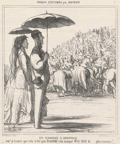 A colheita em Argenteuil de Honoré Daumier