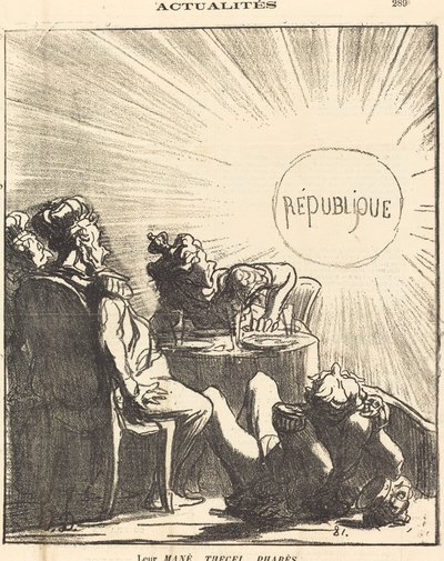 Seu Mané, Thecel, Pharès de Honoré Daumier