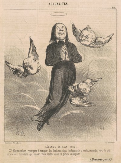 lenda do ano de 1850 de Honoré Daumier