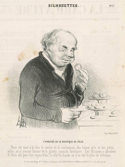 O habitual na loja do Félix de Honoré Daumier