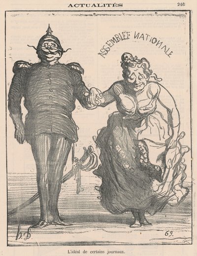 O ideal de certos jornais de Honoré Daumier