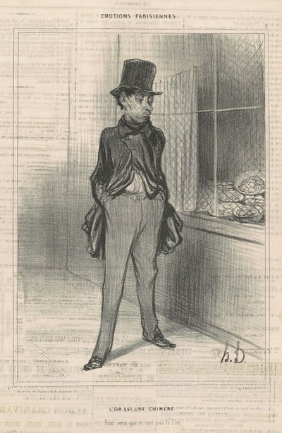 O ouro é uma quimera de Honoré Daumier